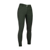 Pantalón HKM Ari de cintura media con rodilleras de silicona - Verde oliva