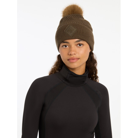 Gorro LeMieux Lila con pompón