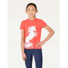 Camiseta infantil Dublin Tilly - Caballo arcoíris coral