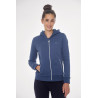 Sudadera con cremallera Harcour Sworm mujer - Azul acero