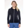 Sudadera con cremallera Harcour Sworm mujer - Negro