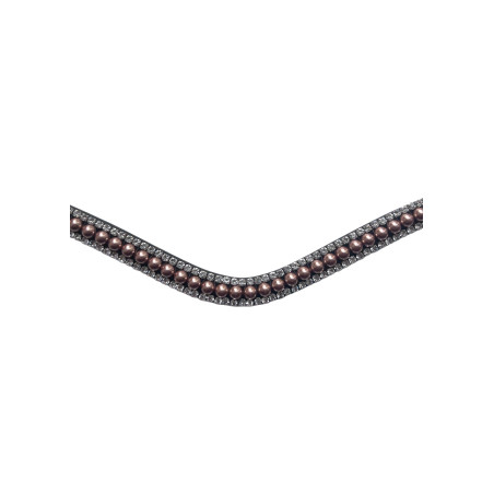 Frontal Montar perlas oro rosa