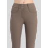 Pantalón de montar Megan de talle alto para mujer con full grip Vol 2 - Barro
