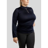 Polo de montar Briella de manga larga cristal oro rosa Curve mujer - Marino