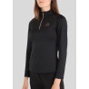 Polo de montar Everly Mon Tech para mujer de manga larga en rosa dorado - Negro