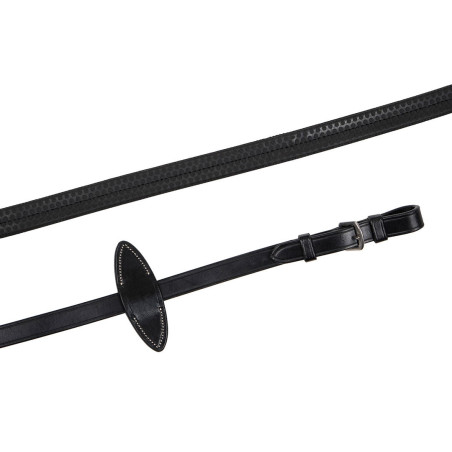 Riendas Montar de goma sin hebilla cuero curtido