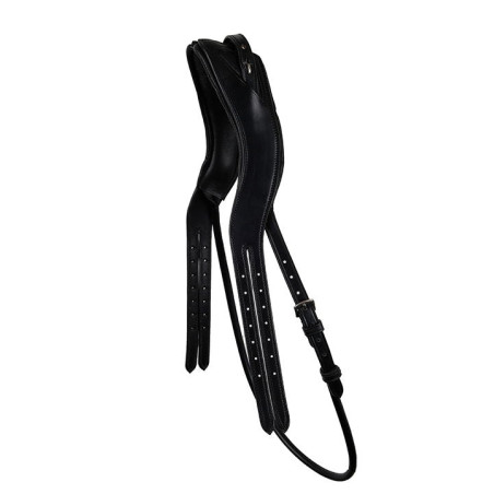 Frontalera para montar adaptada de cuero curtido con barboquejo redondo