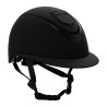 Casco para mujer con visera ancha y logotipo en relieve Equestro - Negro
