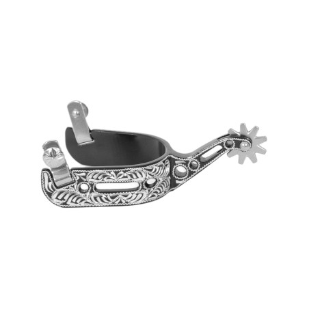 Espuelas Pool grabadas en aluminio con agujero