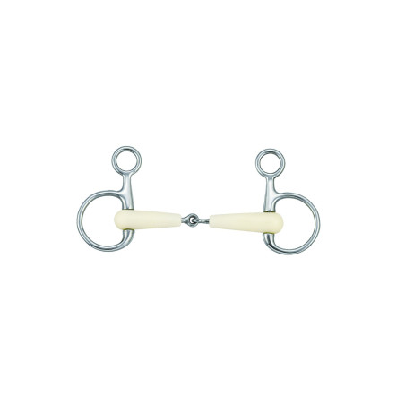 Muserola Baucher Mullen con embocadura articulada Happy Mouth