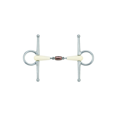 Mors Happy Mouth de cobre con ramas y doble rotura