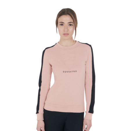 Sudadera de mujer con cuello redondo y logotipo impreso Equestro