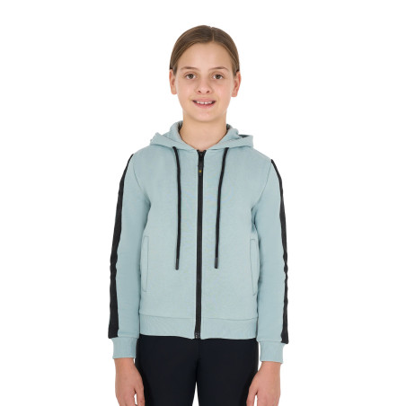 Sudadera Equestro para niña con cremallera completa y forro polar interior