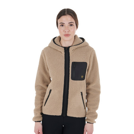 Sudadera polar para mujer con bolsillo Equestro