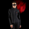 Sudadera técnica con capucha para mujer Equestro Ridertechnology - Negro