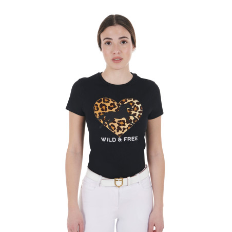Damen-T-Shirt aus Baumwolle Wild & Free Equestro