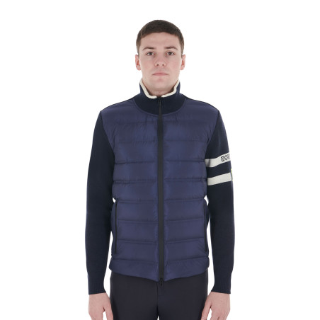 Chaqueta Equestro para hombre de nailon y punto con cremallera
