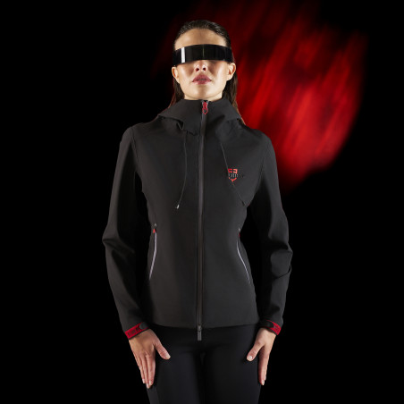 Chaqueta impermeable para mujer Equestro Ridertechnology con cremallera