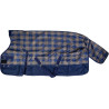 Manta highneck HKM Milwaukee check1200D 100g - Marino / verde / cuadros