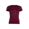 Camiseta Livigno Horse Head mujer HKM - Burdeos
