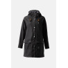 Impermeable Elise con forro acolchado Horze - Negro caviar