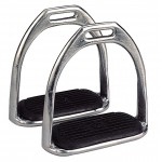 Estribos llanos de acero niquelado