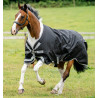 Manta Horseware Amigo Bravo 12 XL 250g - Negro / gris titanio / plata