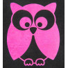 Motivo termoadhesivo búho HKM - Frambuesa neón