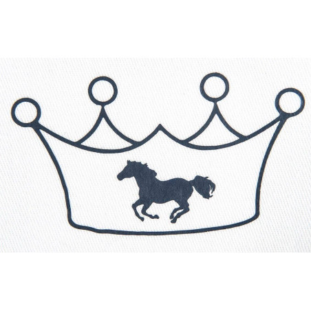 Motivo termoadhesivo corona y caballo HKM