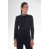 Polo Técnico Harcour Alpha mujer - Negro