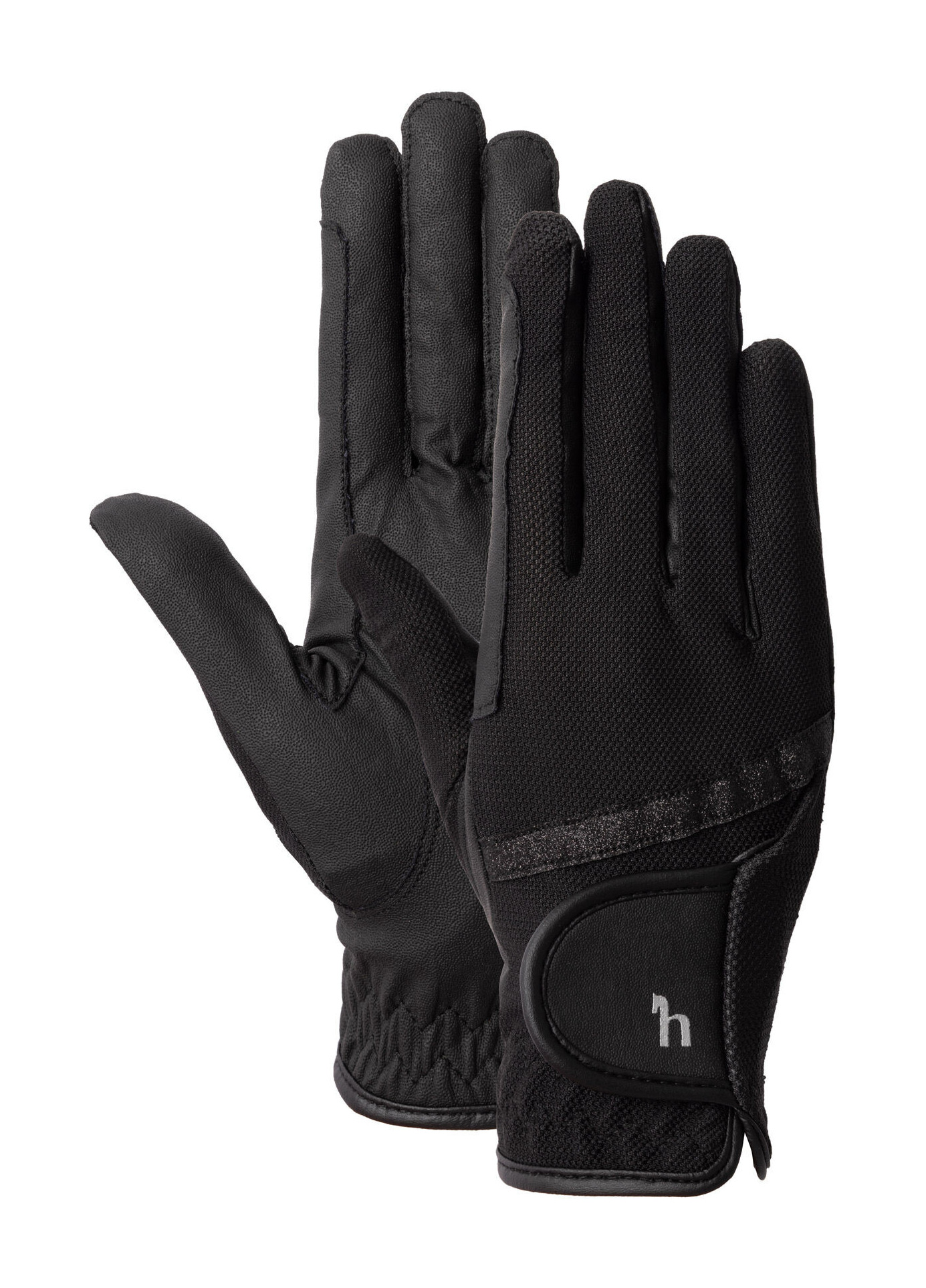 Guantes de verano de malla Horze Sabrina para mujer Negro