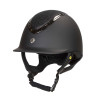Casco EQ3 Pardus Smooth Top con ruleta Back on Track - Negro con purpurina