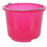 Cubo de cuadra 12l Kerbl - Rosa transparente