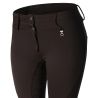 Pantalón de equitación térmico full grip Horze Rhea infantil con bolsillos traseros - Negro