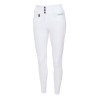 Pantalón Pikeur Candela con culera de piel para mujer McCrown Ganzbesatz - Blanco