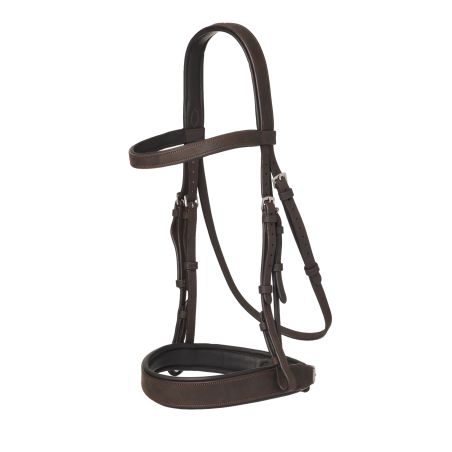 Brida plana Hunter LeMieux con riendas con cordones
