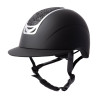 Casco de equitación adorno de cristal Horze Arix II - Gris humo