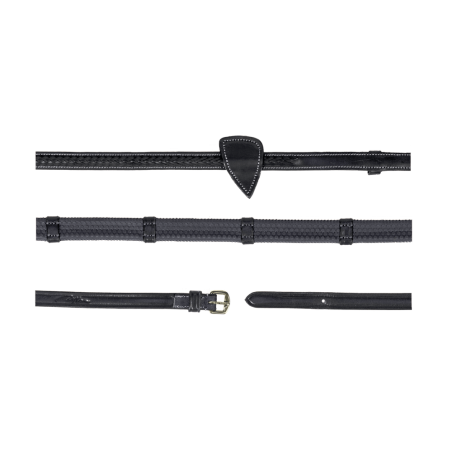 Gummizügel 1/2" mit 7 Stoppern und geflochtener Verarbeitung D Collection Dy'on