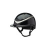 Casco Charles Owen Halo Luxe con visera ancha - Negro / platino brillante