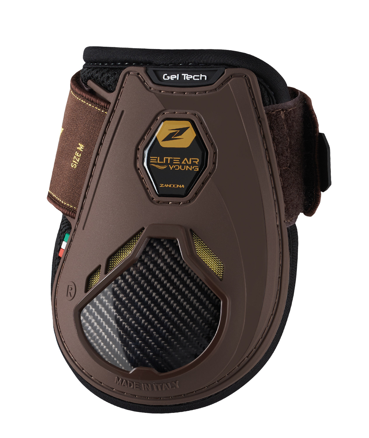 Protectores de menudillo Zandona Elite Air Competición para caballos jóvenes Castaño Marrón Protectores de menudillo Zandona Elite Air Competición para caballos jóvenes Castaño Marrón