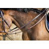 Deutsche Zügel Leder + Seil HFI Master - Castaño