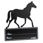 Placa de box "Silhouette de cheval"