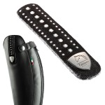 Tira decorada desmontable en aterciopelado con 3 filas de brillantes