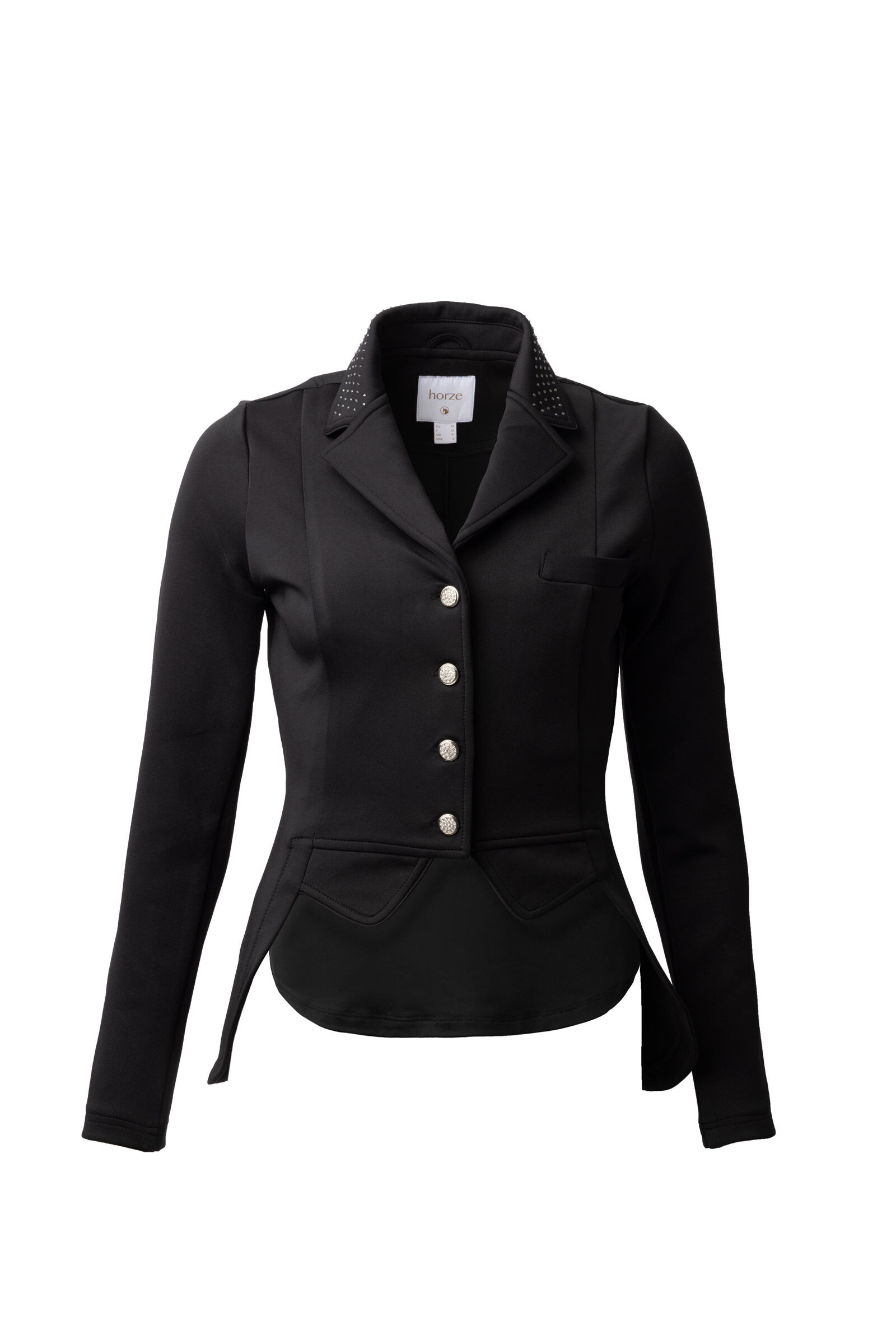 Chaqueta de concurso para mujer Horze Carla Negro Chaqueta de concurso para mujer Horze Carla Negro