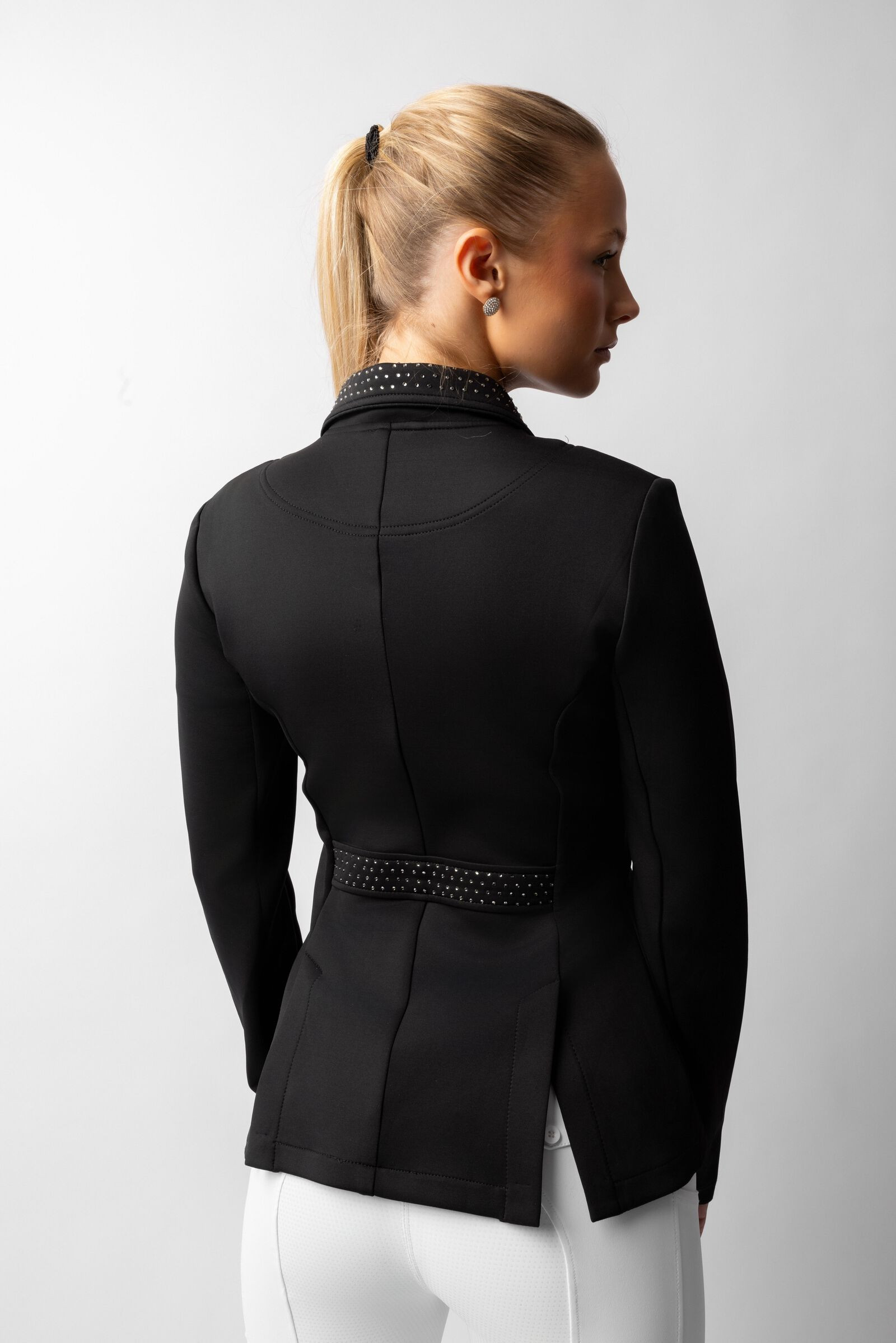 Chaqueta de concurso para mujer Horze Carla Negro Chaqueta de concurso para mujer Horze Carla Negro