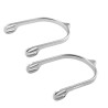 Espuelas cortas de aluminio Jin Stirrup - Aluminio brillante