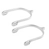 Espuelas medianas de aluminio Jin Stirrup - Aluminio brillante
