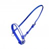 Cabezada de cuadra con anillo Finn-Tack - Azul / blanco