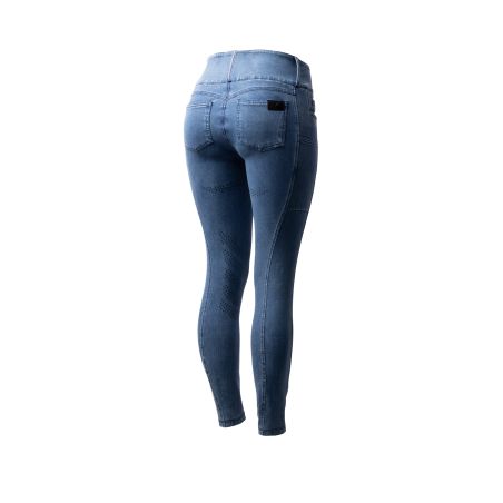 Pantalón Horze Carolyn denim fullgrip mujer