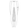 Leggings de equitación Easy Rider Livia performance FullGrip para mujer - Blanco